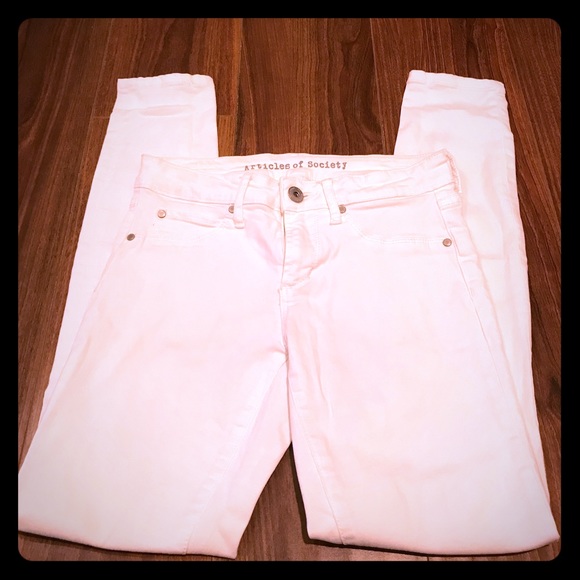 SALE White Skinny Jeans Articles of Society - Picture 2 of 3